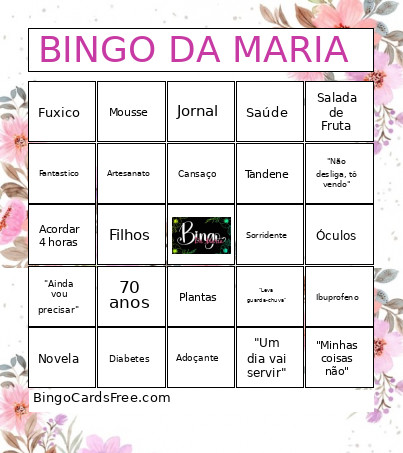 DA MARIA Bingo Card