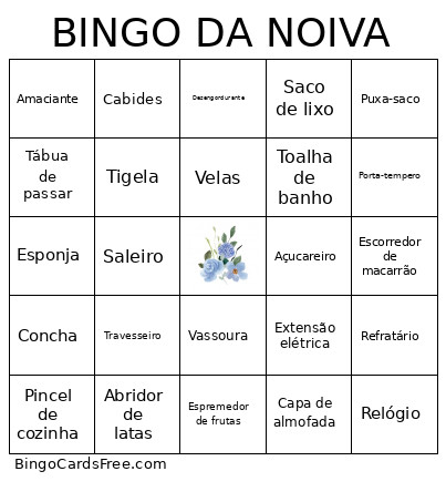 DA NOIVA Bingo Card