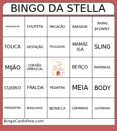 DA STELLA Bingo Card