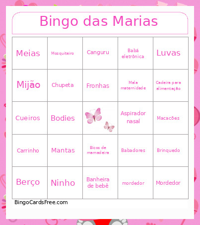 Das Marias Bingo Card