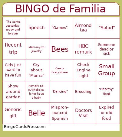 Bingo de Familia