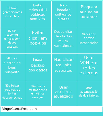 Digital Bingo Card 2
