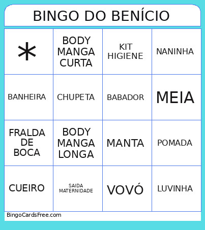 DO BENÍCIO Bingo Card