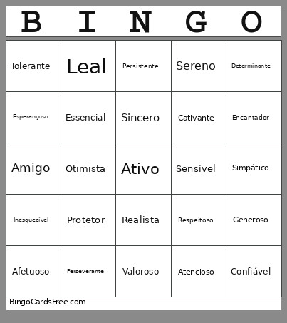 Do Dia Dos Pais Bingo Card