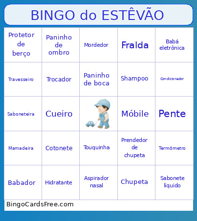 Do ESTÊVÃO Bingo Card