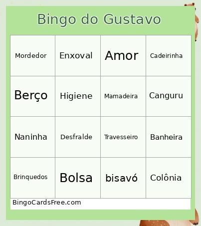 Bingo do Gustavo