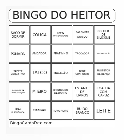 DO HEITOR Bingo Card