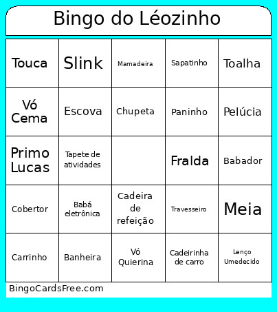 Do Léozinho Bingo Card