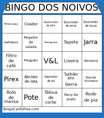 DOS NOIVOS Bingo Card