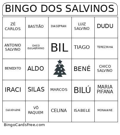 DOS SALVINOS Bingo Card