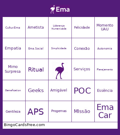 .Ema Bingo Card