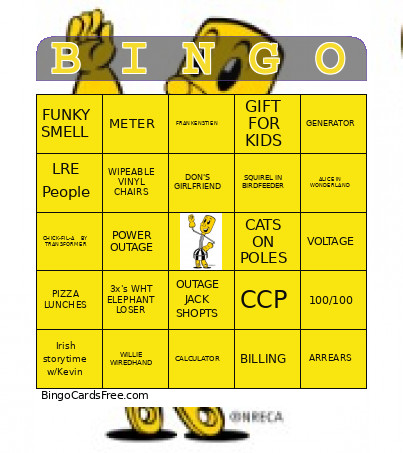 EMPLOYEE APPRECIATION Bingo Card