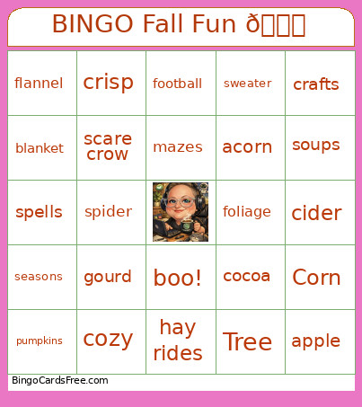 Fall Fun 🍂 Bingo Card