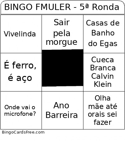 FMULER - 5ª Ronda Bingo Card