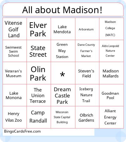 Bingo for Chloe and Logan