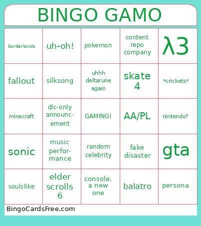 BINGO GAMO