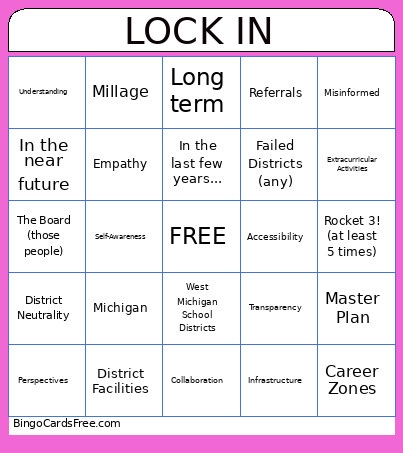 Half Day Bingo Card