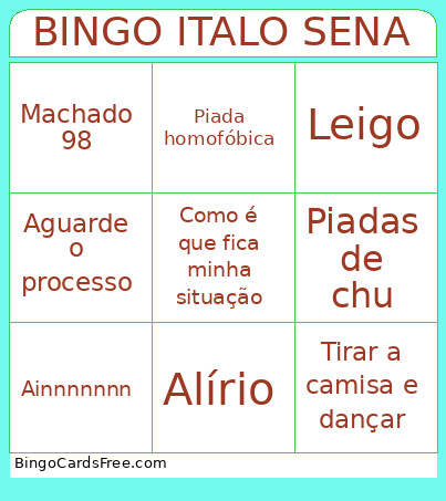 ITALO SENA Bingo Card