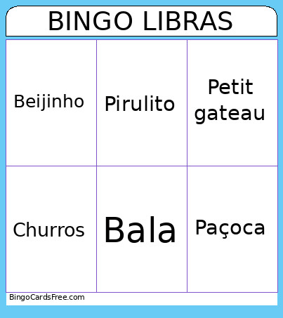 LIBRAS Bingo Card