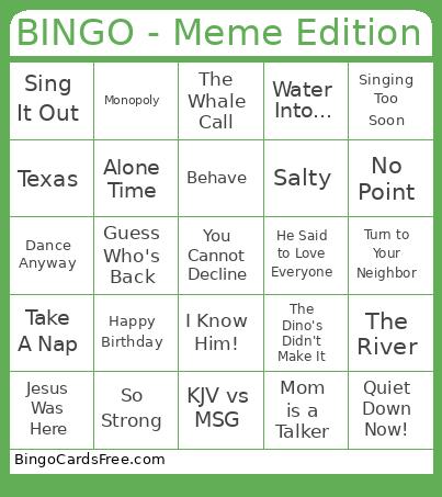 Bingo - Meme Edition