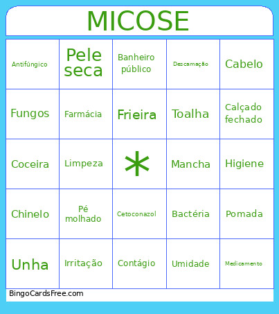 Micose Bingo Card