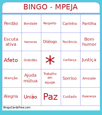 - MPEJA Bingo Card