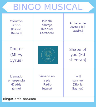 MUSICAL Bingo Card 2