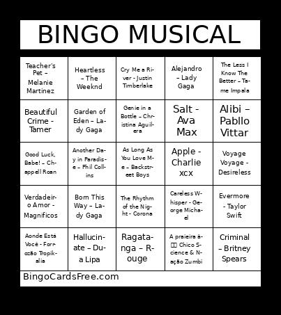BINGO MUSICAL