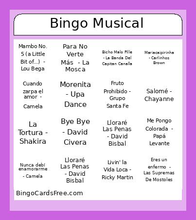 Bingo Musical