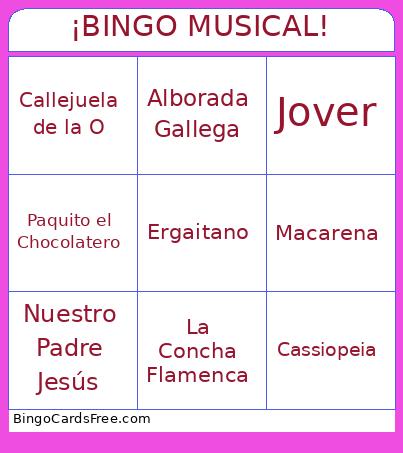 ¡BINGO MUSICAL!