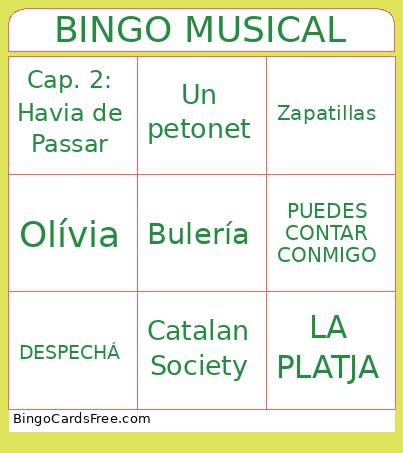 BINGO MUSICAL