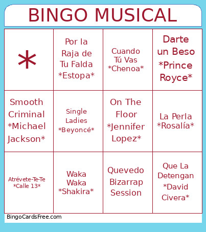 MUSICAL MOLINOS 2026 Bingo Card