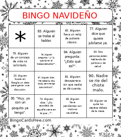 NAVIDEÑO Bingo Card
