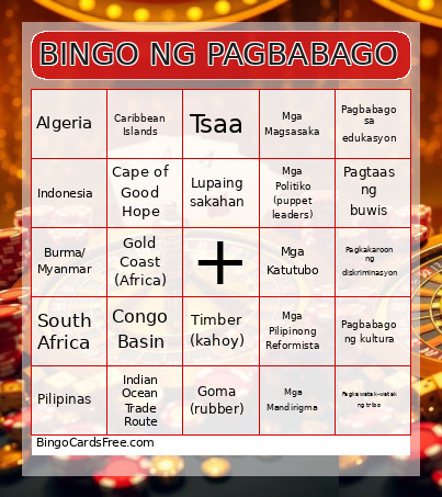 NG PAGBABAGO Bingo Card