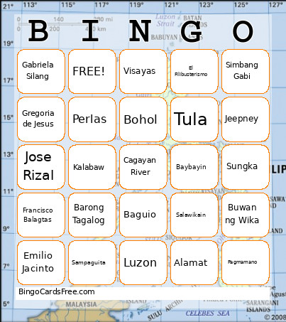 Ng Wika Bingo Card