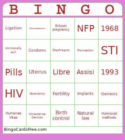 Bingo-ntraception