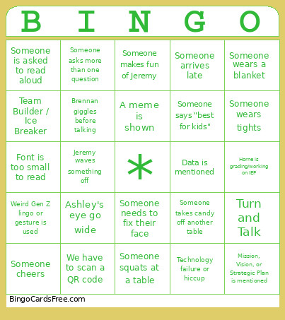 PD 2 Bingo Card