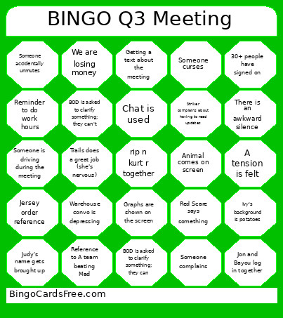 Q3 Meeting Bingo Card 2