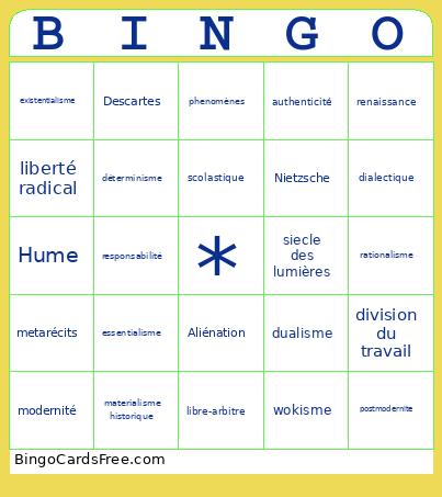 Bingo quizz