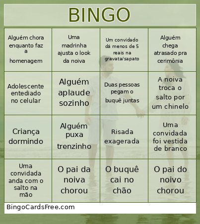 Rafa E Manu Bingo Card