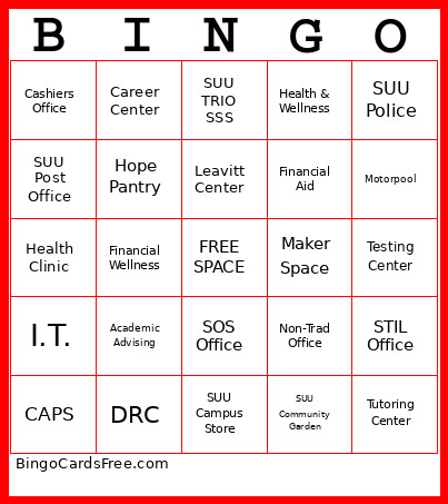 REAL Bingo Card