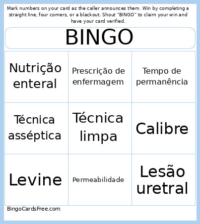 Sondas Bingo Card