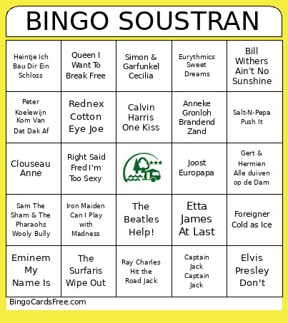 SOUSTRAN Bingo Card