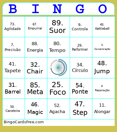 Studio Adagio Bingo Card 2