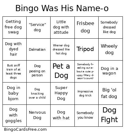 Bingo Was His Name-o