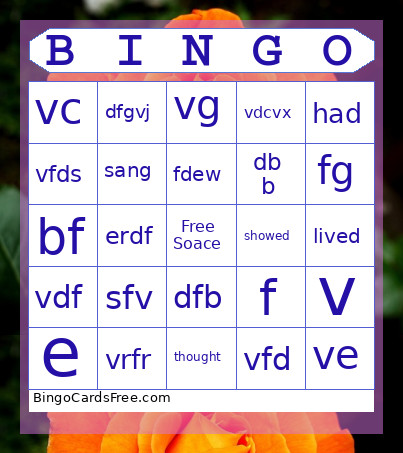 With Miss Maggie Bingo Card
