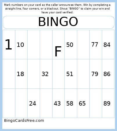 At Bingo Card
