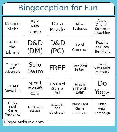 Bingoception for Fun