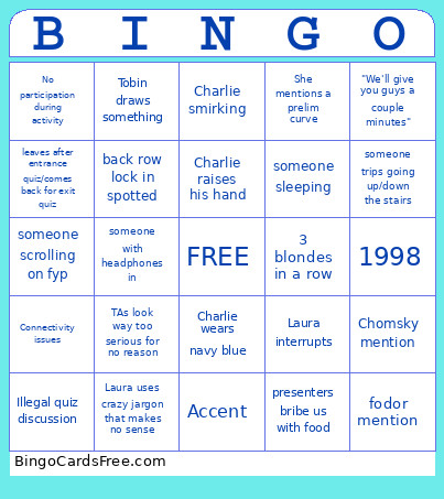 Cogsc Bingo Card