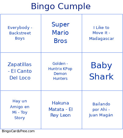 CumpleAbrilv2 Bingo Card